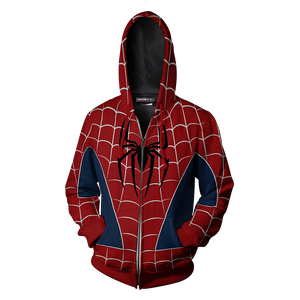 Spider-man PS4 (Tobey Maguire - Sam Raimi 2002 Movie) Cosplay Zip Up Hoodie Jacket   