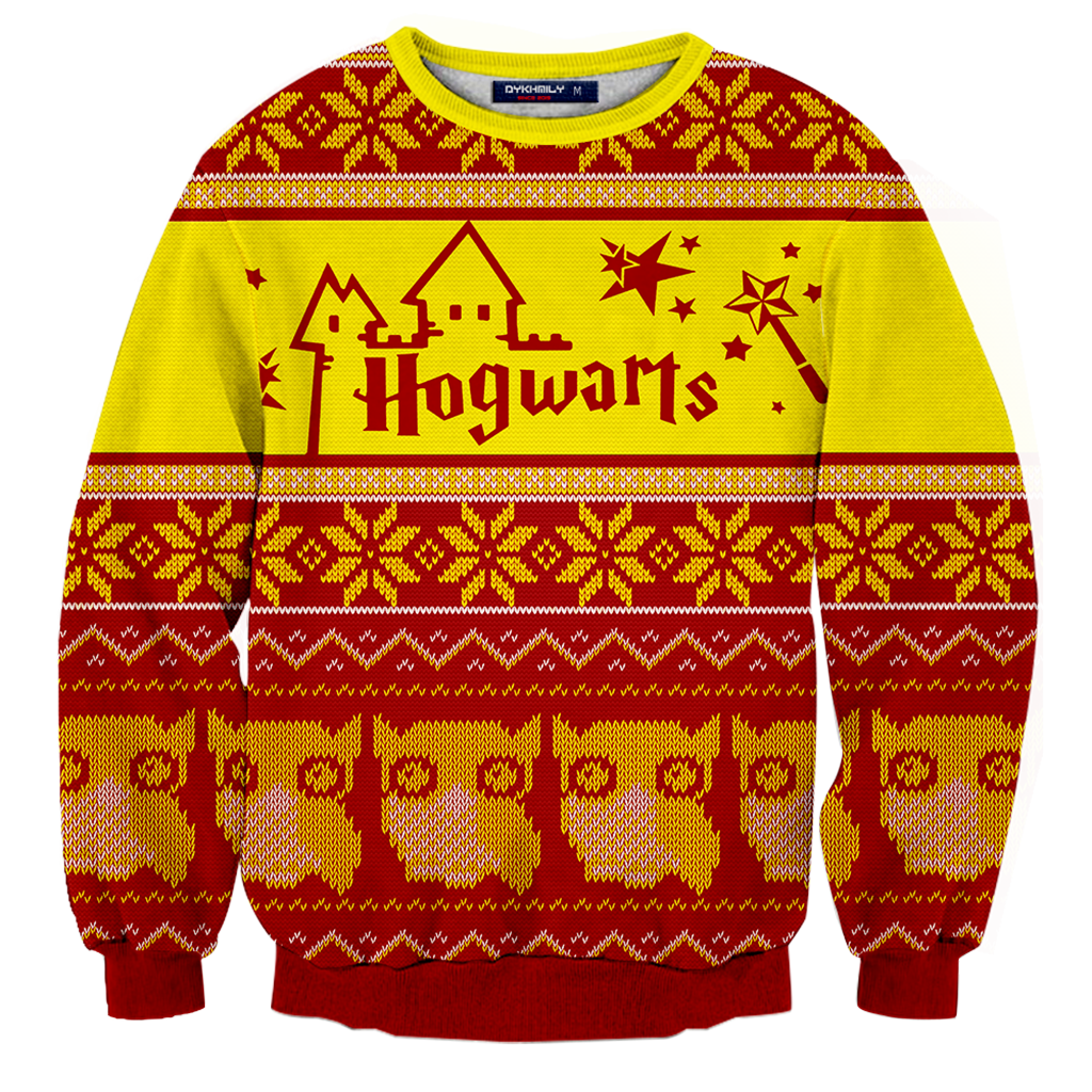 Gryffindor Harry Potter Ugly Christmas 3D Sweater   