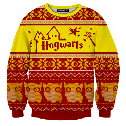 Gryffindor Harry Potter Ugly Christmas 3D Sweater   