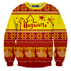Gryffindor Harry Potter Ugly Christmas 3D Sweater   
