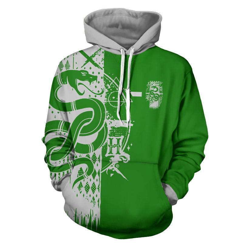 Quidditch Slytherin Harry Potter Unisex 3D T-shirt   
