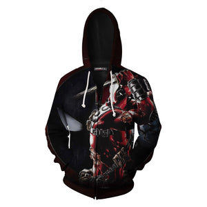 I Used To Be Wild AF And Then I Have Kids Now They Are Wild AF Deadpool Zip Up Hoodie   