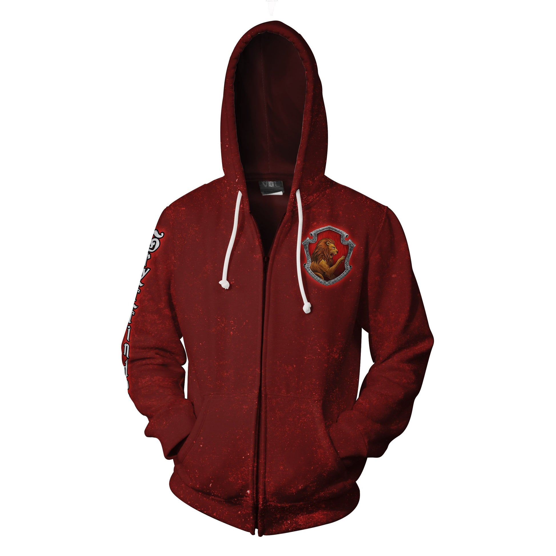 Gryffindor Logo (Harry Potter) 3D Zip Up Hoodie   