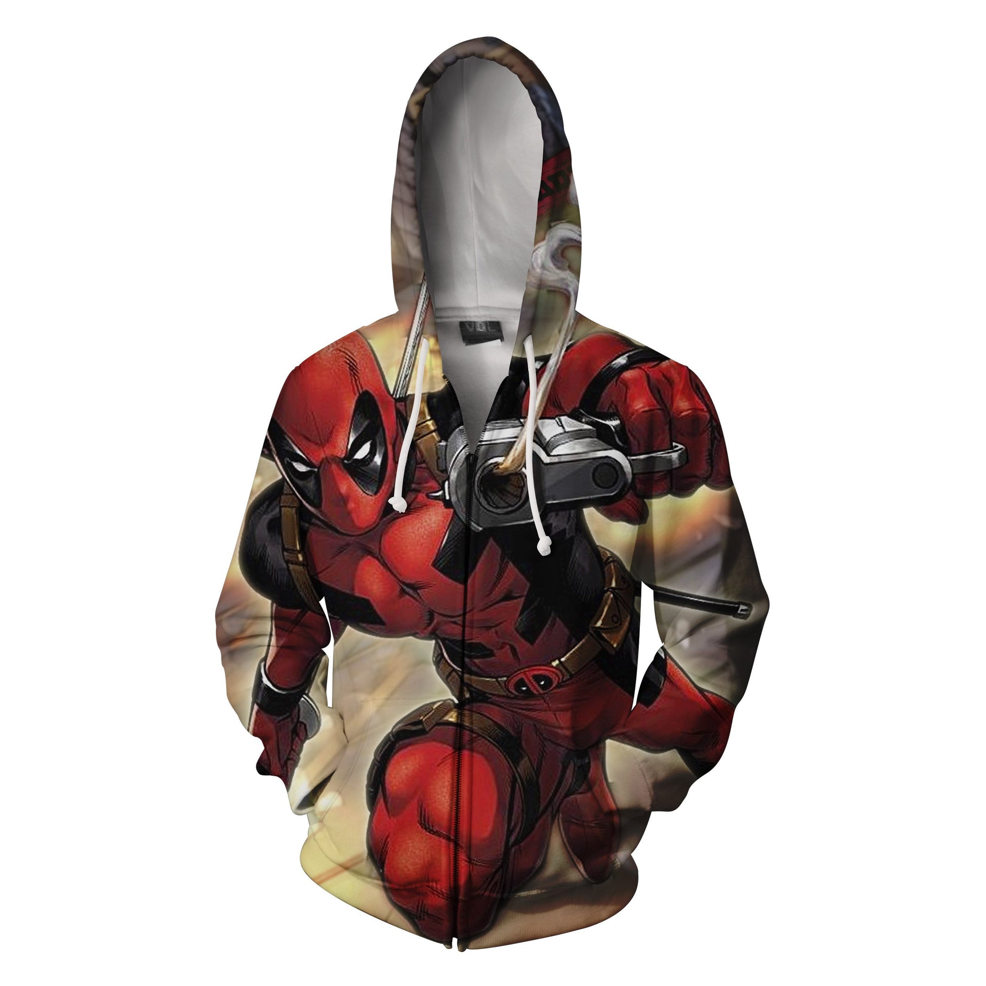 Deadpool Zip Up Hoodie Jacket   