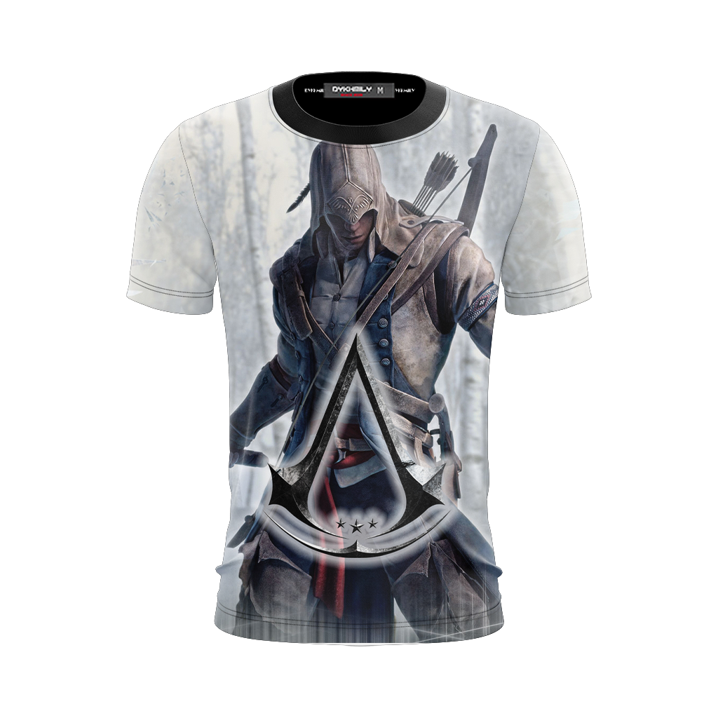 Assassin's Creed III Connor Cosplay Unisex 3D T-shirt   