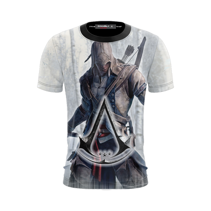 Assassin's Creed III Connor Cosplay Unisex 3D T-shirt   