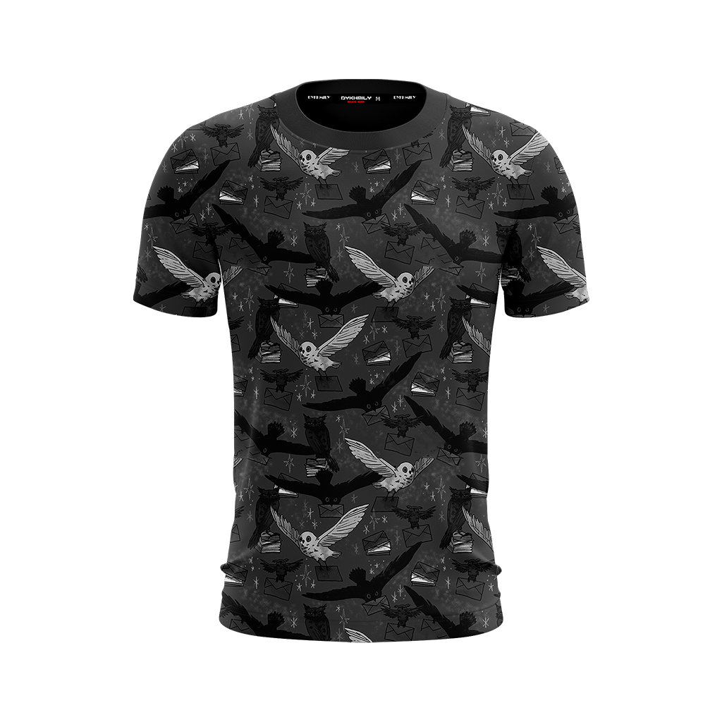 Hedwig Owl Seamless Harry Potter Unisex 3D T-shirt   