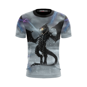 The Elder Scrolls V: Skyrim - Dragon Alduin Unisex 3D T-shirt   