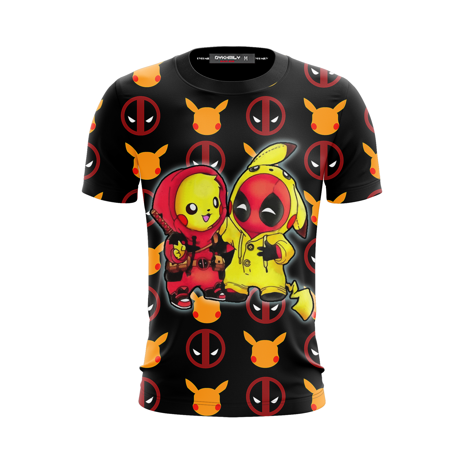 PikaPool Deadpool And Pikachu Unisex 3D T-shirt   