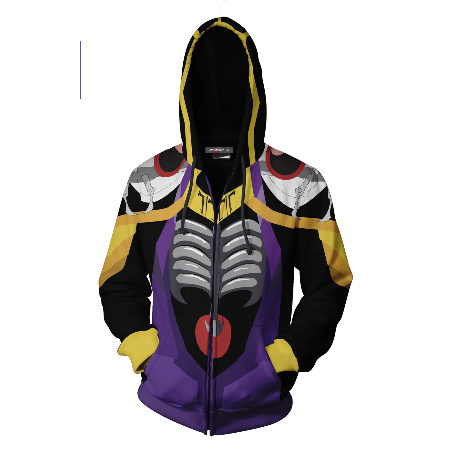 Overlord Momonga Cosplay Zip Up Hoodie Jacket   