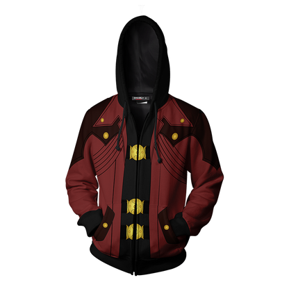 Dante Devil May Cry Cosplay Zip Up Hoodie Jacket   