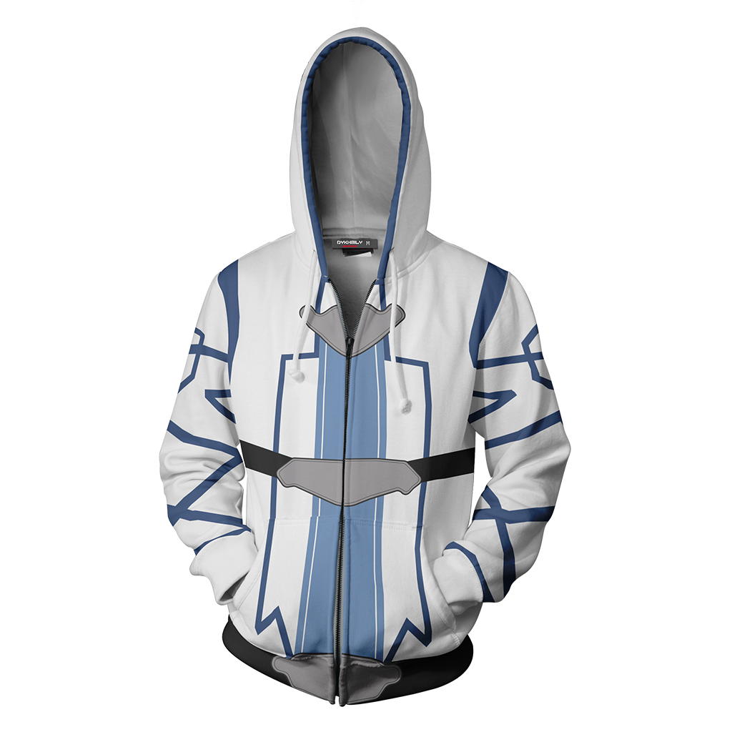 Sword Art Online Yuuki Asuna Cosplay (ALfheim Online Ver) Zip Up Hoodie Jacket   