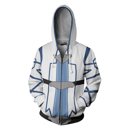 Sword Art Online Yuuki Asuna Cosplay (ALfheim Online Ver) Zip Up Hoodie Jacket   