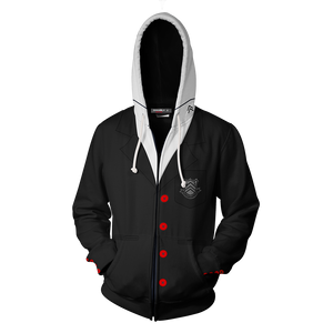 Persona 5 Akira Kurusu Cosplay Zip Up Hoodie Jacket   