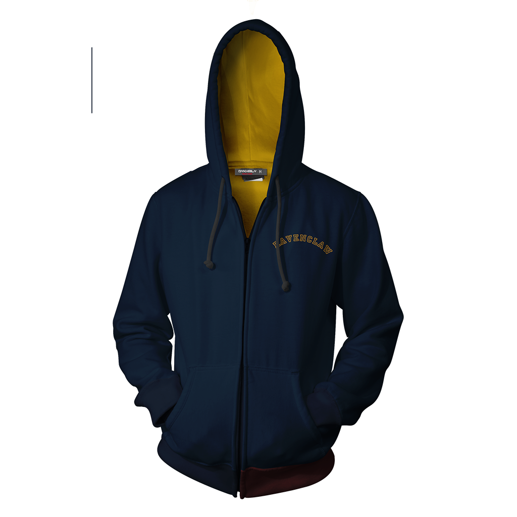 Quidditch Champion Ravenclaw Team Harry Potter Zip Up Hoodie   
