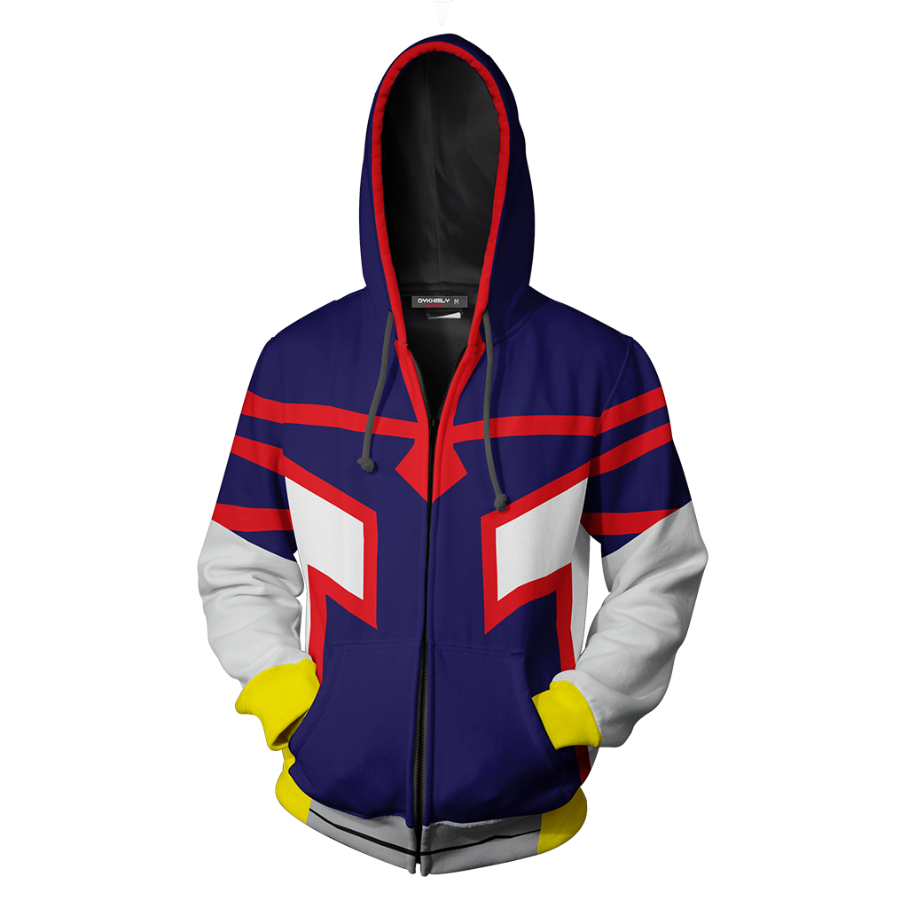 Boku No Hero Academia Young All Mighty Cosplay Zip Up Hoodie Jacket   