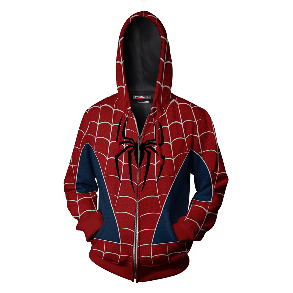 The Amazing Spider-Man 2 Peter Parker Cosplay Zip Up Hoodie Jacket   