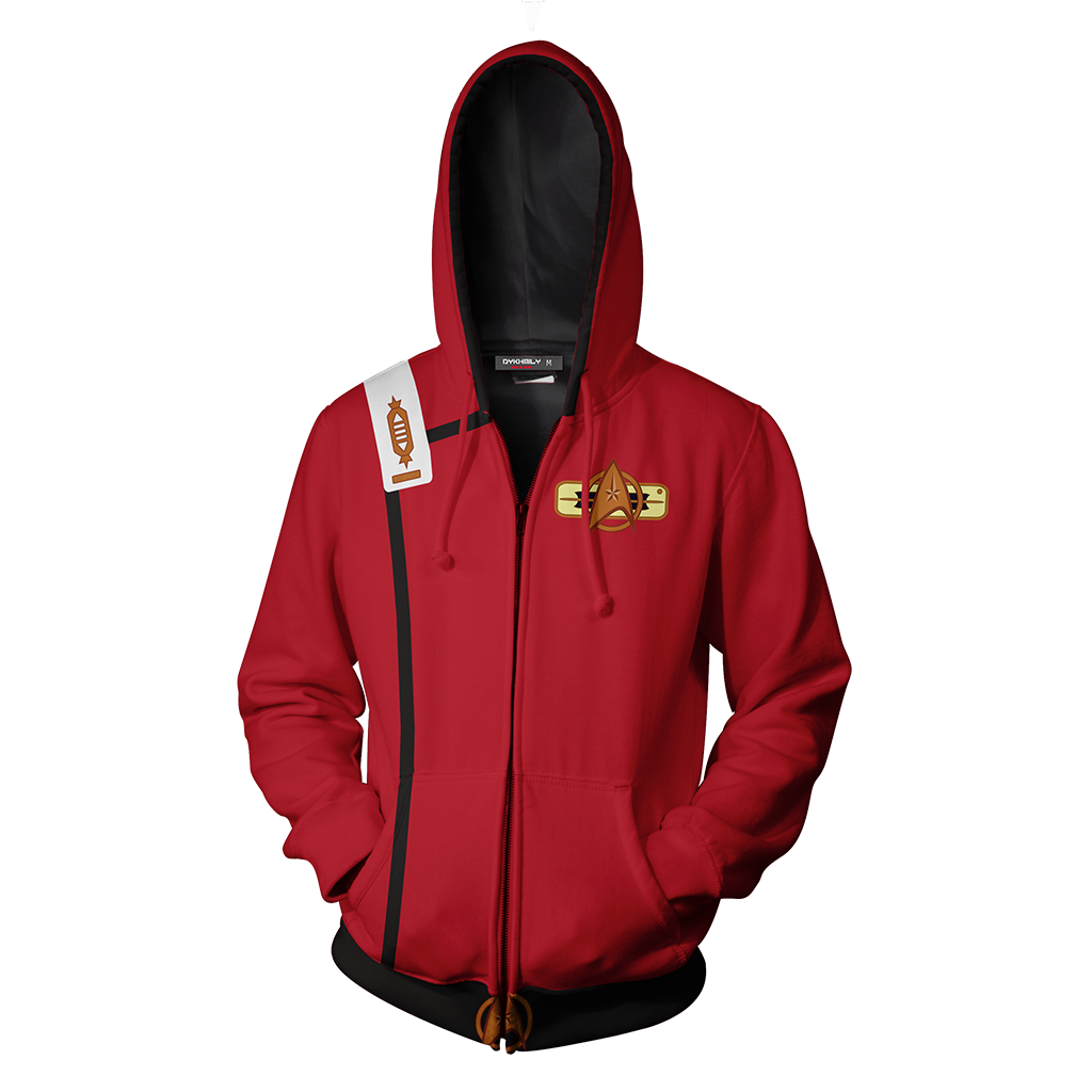 Star Trek II: The Wrath Of Khan Cosplay Zip Up Hoodie Jacket   