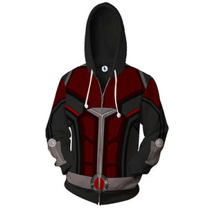 Ant-Man Cosplay Zip Up Hoodie Jacket   