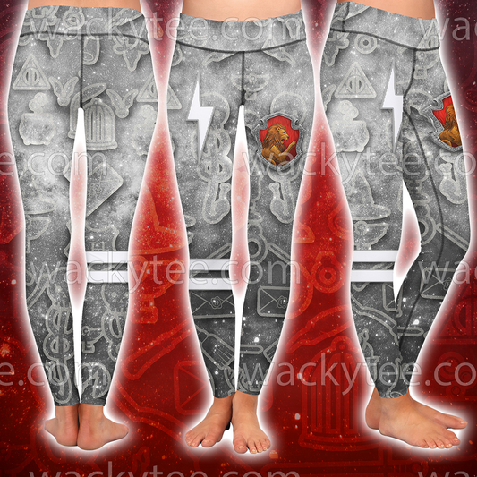 Gryffindor Logo Harry Potter New Collection 3D Leggings S  