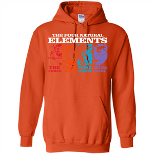 Movie T-shirt The Four Natural Elements T-shirt Orange S 
