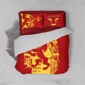 Hufflepuff Logo Harry Potter Bed Set Twin (3PCS)  