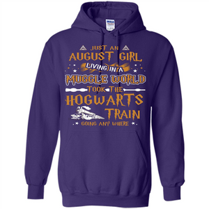 Harry Potter T-shirt Just An August Girl Living In A Muggle World   