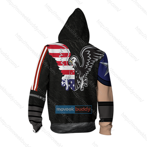 Tekken Paul Phoenix Cosplay Zip Up Hoodie Jacket   