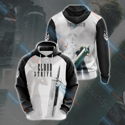 Final Fantasy VII - Cloud Strife Unisex 3D T-shirt Hoodie S 