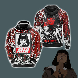 Pump Fiction Mia Wallace - I Have To Go Powder My Nose Unisex 3D T-shirt Hoodie S 