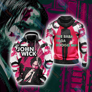 John Wick - The Baba Yaga Boogie Man Unisex 3D T-shirt Hoodie S 