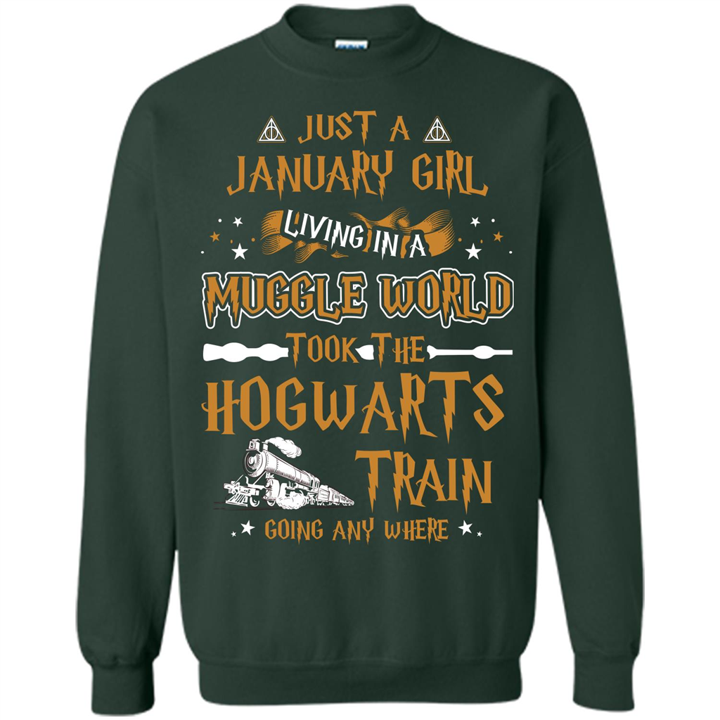 Harry Potter T-shirt Just A January Girl Living In A Muggle World   