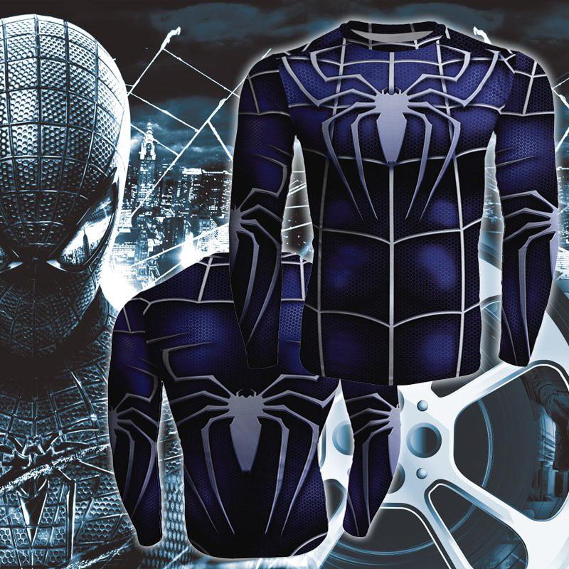 Spiderman Black Suit Long Sleeve Compression T-shirt US/EU XXS  