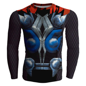Thor (2011) Cosplay Long Sleeve Compression T-shirt   