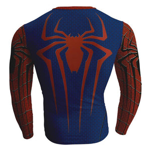The Amazing Spider-Man 2 Peter Parker Cosplay Long Sleeve Compression T-shirt   