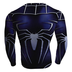 Spiderman Black Suit Long Sleeve Compression T-shirt   