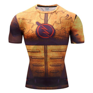 The Reverse Flash Cosplay Short Sleeve Compression T-shirt   