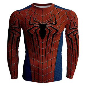 The Amazing Spider-Man 2 Peter Parker Cosplay Long Sleeve Compression T-shirt   