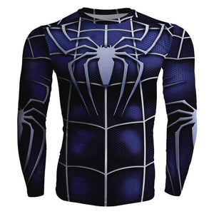 Spiderman Black Suit Long Sleeve Compression T-shirt   
