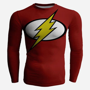 The Flashman Cosplay Long Sleeve Compression T-shirt   