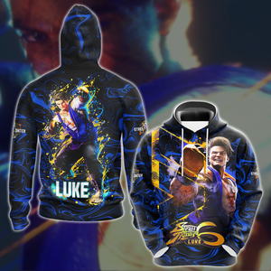 Street Fighter 6 Luke Video Game 3D All Over Printed T-shirt Tank Top Zip Hoodie Pullover Hoodie Hawaiian Shirt Beach Shorts Jogger Hoodie S 