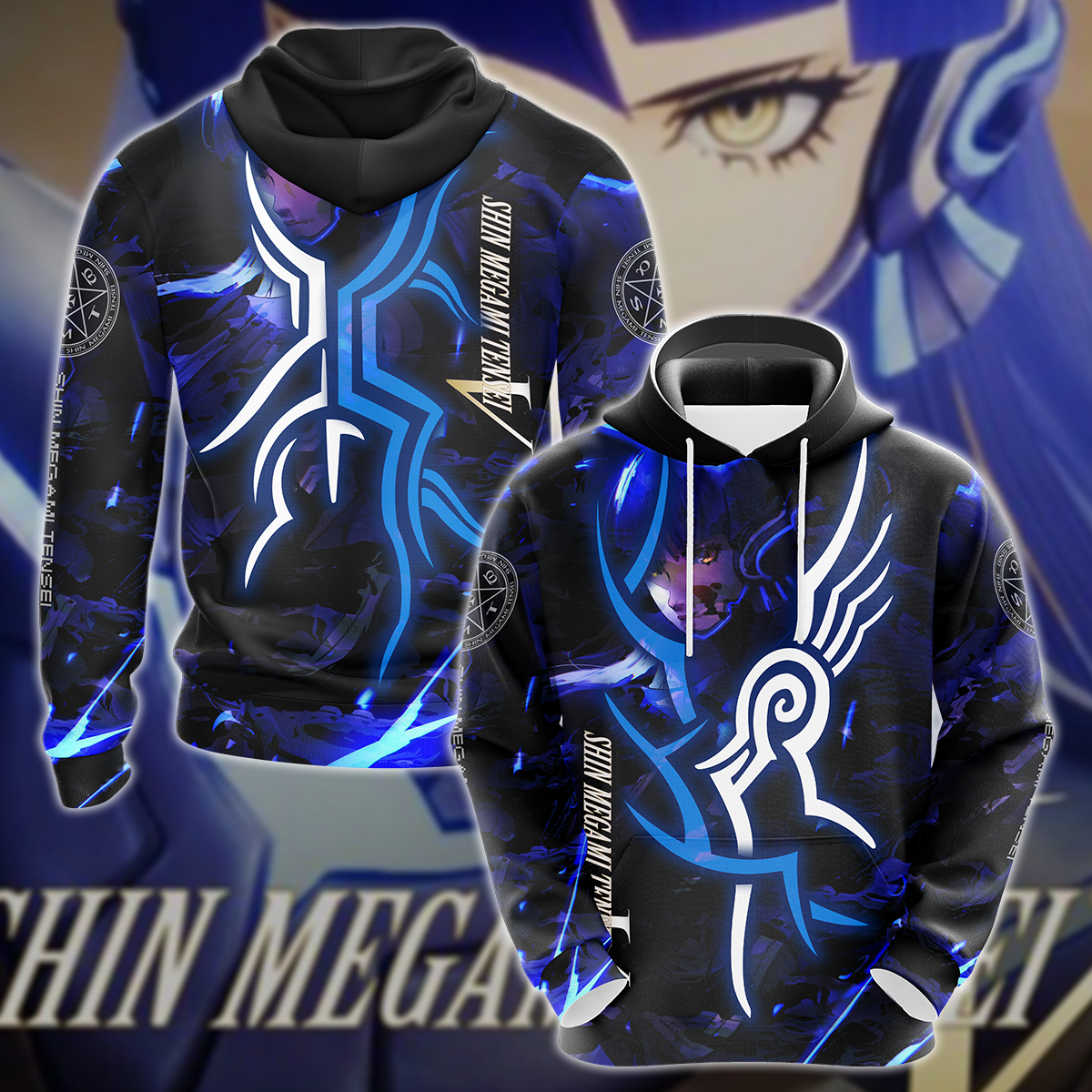 Shin Megami Tensei V 3D All Over Print T-shirt Tank Top Zip Hoodie Pullover Hoodie Hawaiian Shirt Beach Shorts Jogger Hoodie S 