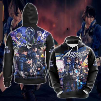 Astral Chain Video Game 3D All Over Printed T-shirt Tank Top Zip Hoodie Pullover Hoodie Hawaiian Shirt Beach Shorts Jogger Hoodie S 