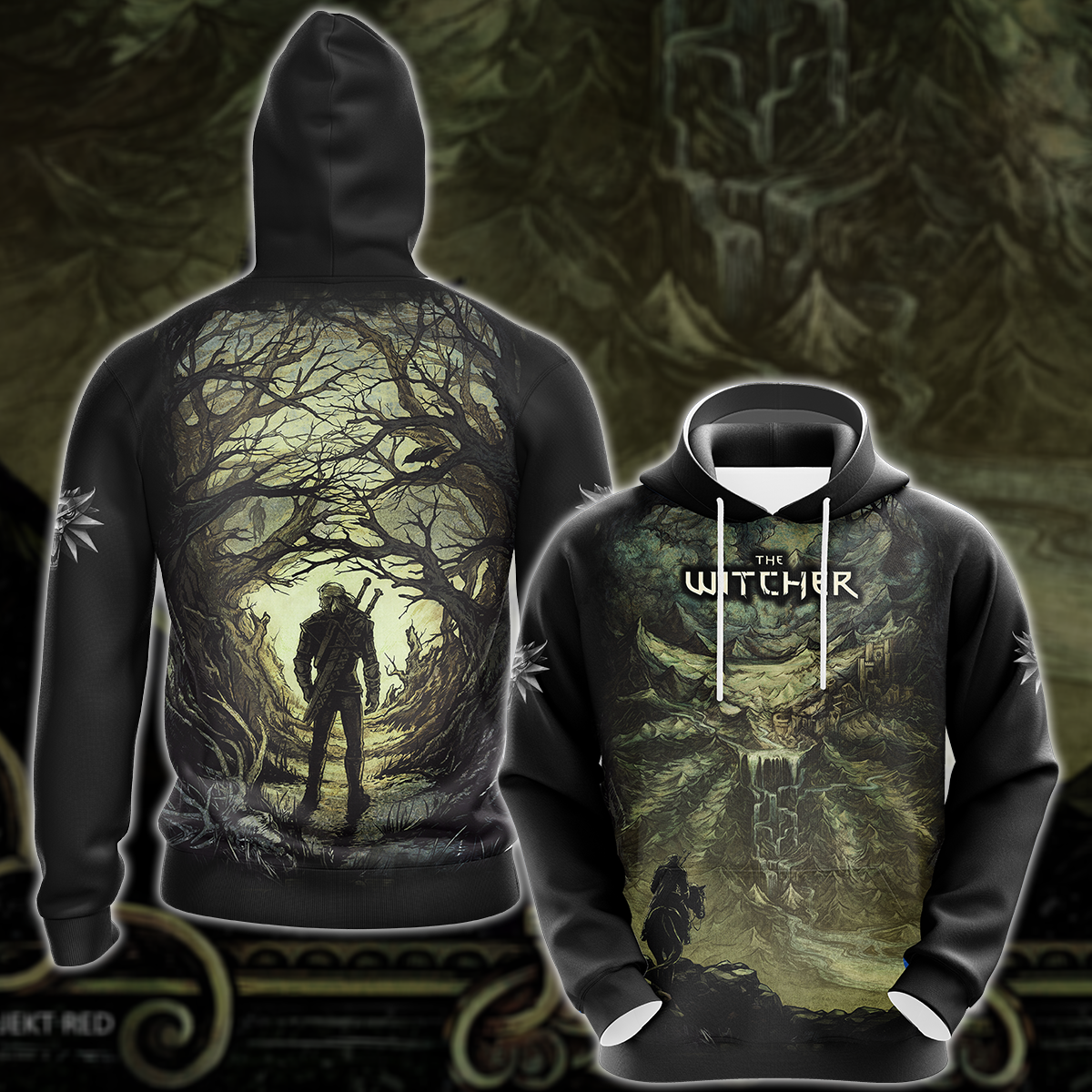 The Witcher Video Game 3D All Over Printed T-shirt Tank Top Zip Hoodie Pullover Hoodie Hawaiian Shirt Beach Shorts Jogger Hoodie S 