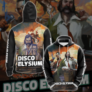 Disco Elysium Video Game All-Over T-shirt Hoodie Tank Top Hawaiian Shirt Beach Shorts Joggers Hoodie S 