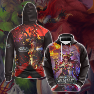 World of Warcraft: Dragonflight Video Game 3D All Over Printed T-shirt Tank Top Zip Hoodie Pullover Hoodie Hawaiian Shirt Beach Shorts Jogger Hoodie S 
