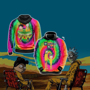 Breaking Bad x Rick and Morty Unisex 3D T-shirt Hoodie S 