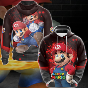 Super Mario Video Game 3D All Over Print T-shirt Tank Top Zip Hoodie Pullover Hoodie Hawaiian Shirt Beach Shorts Jogger Hoodie S 