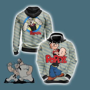 Popeye Characters New Unisex 3D T-shirt Hoodie S 
