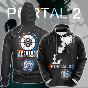 Portal 2 Video Game 3D All Over Print T-shirt Tank Top Zip Hoodie Pullover Hoodie Hawaiian Shirt Beach Shorts Jogger Hoodie S 